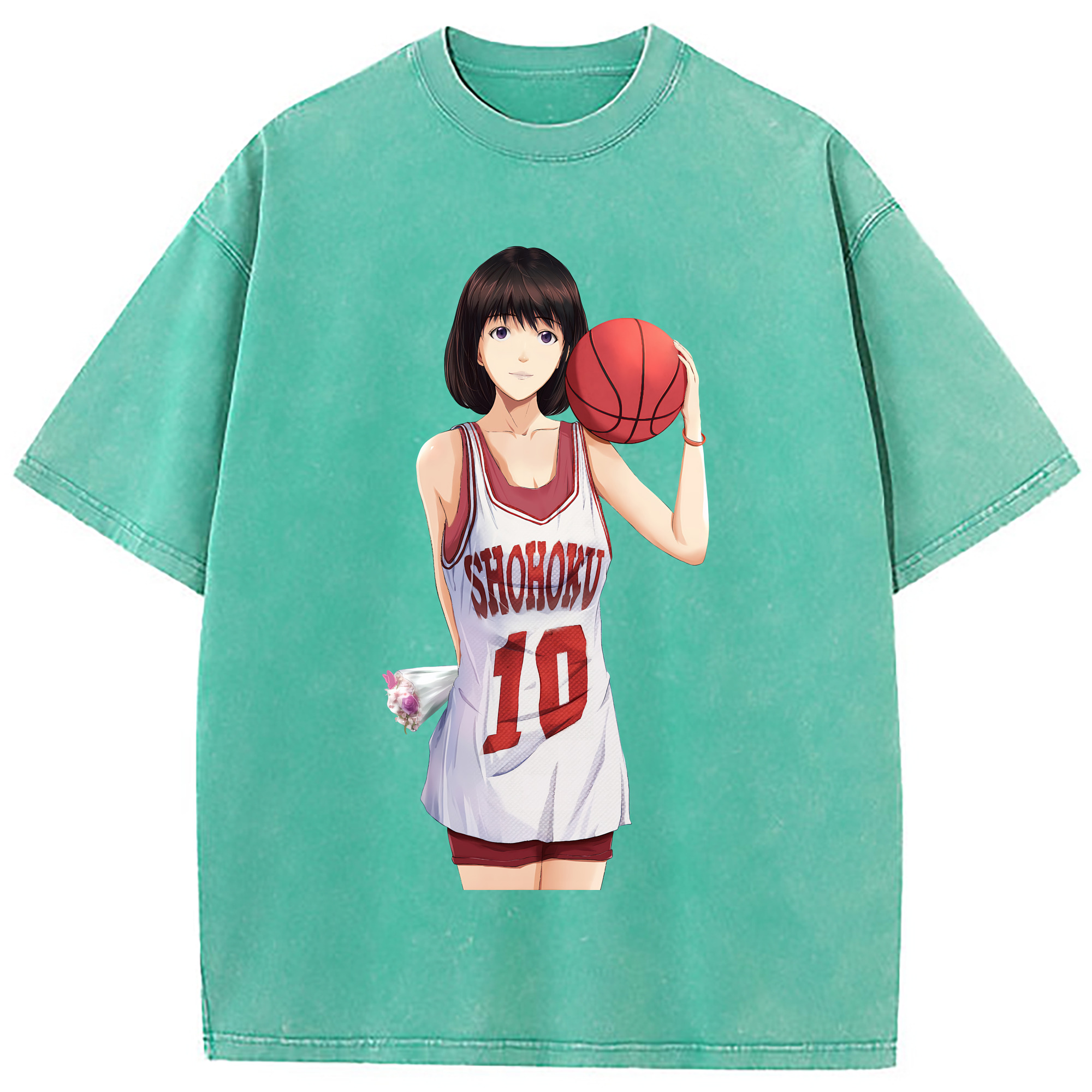（画像用） SLAM DUNK／スラムダンク 綿100% ヴィンテージ風 半袖Tシャツ（フロントプリント）